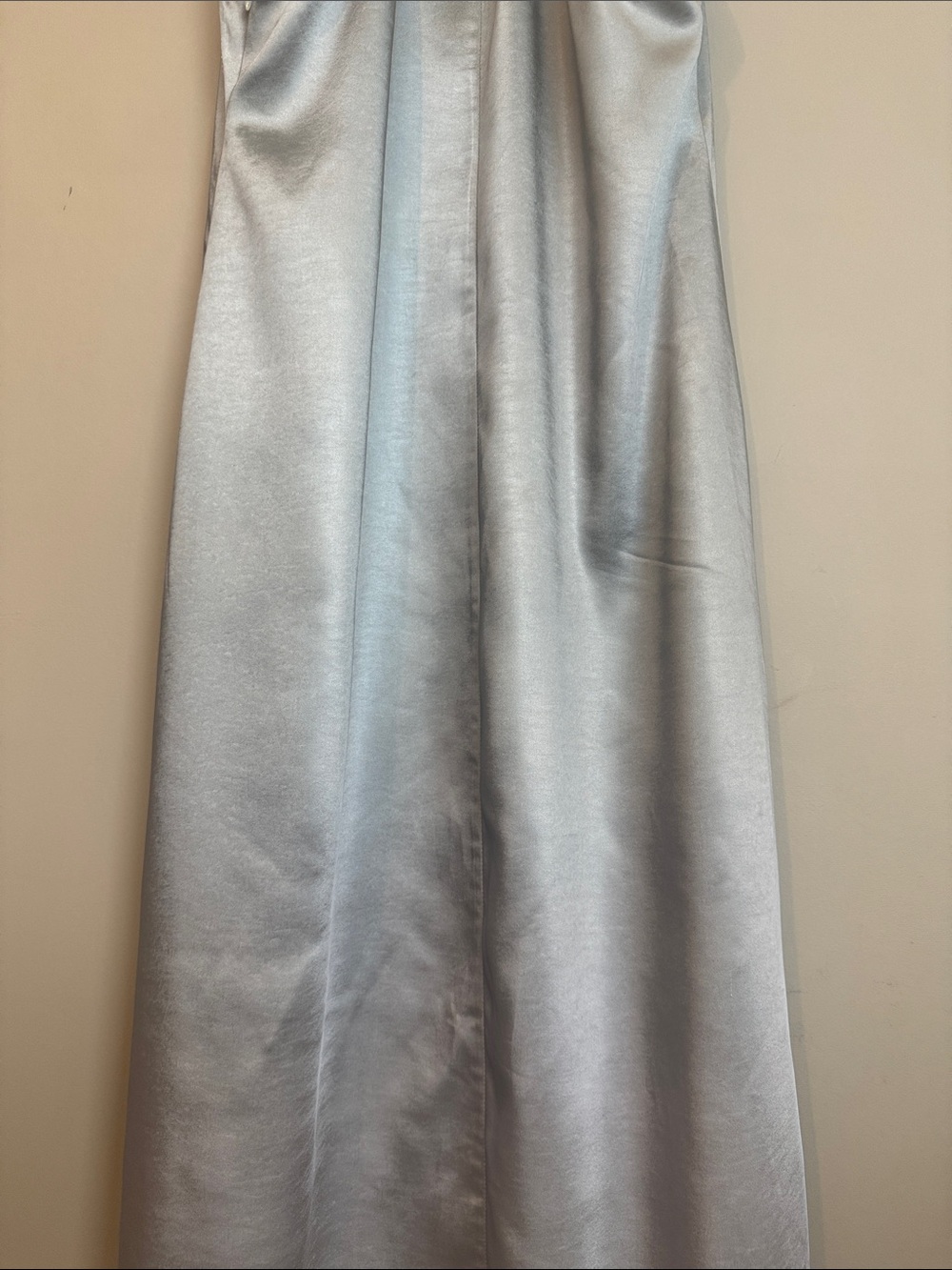 OPEN EDIT Racerback Satin Maxi Dress In Green Ombre, Size Medium - Picture 9 of 10
